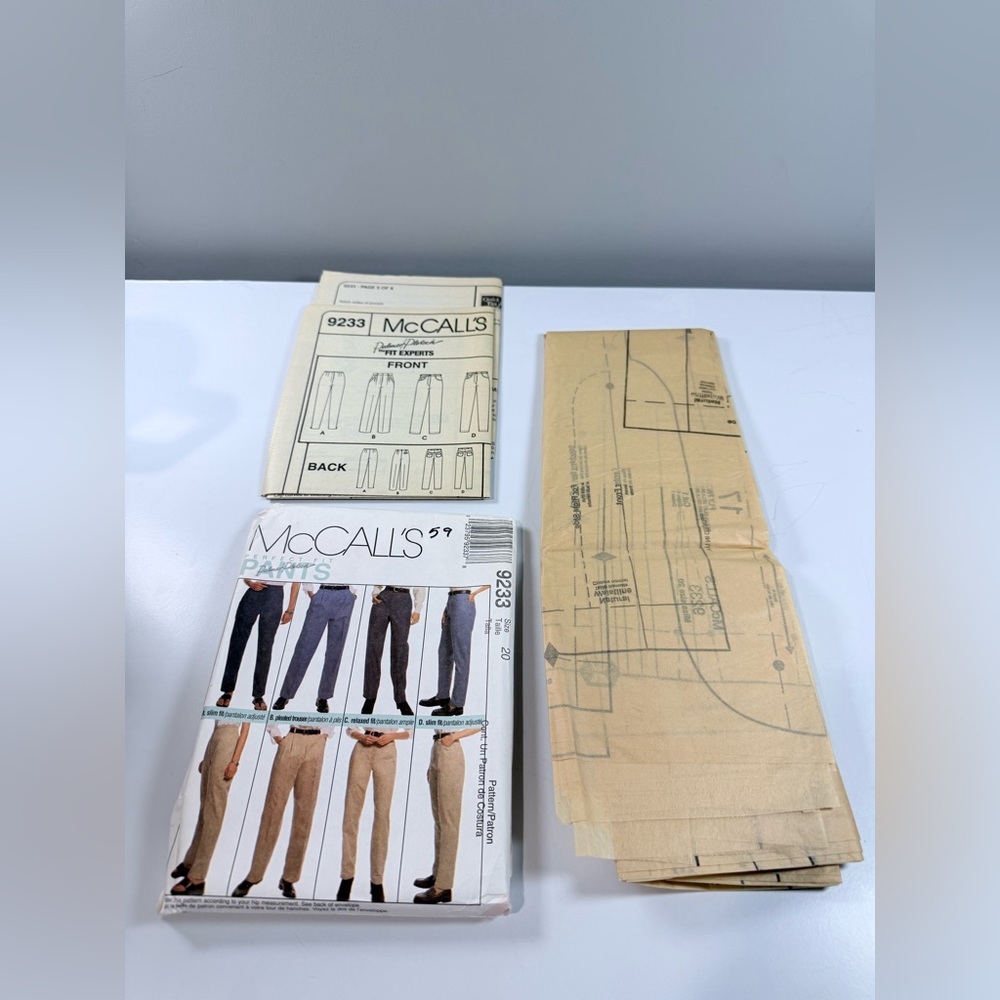 McCall's PATTERN #9233 MISSES PANTS, TROUSERS, JEANS - Size 20‎ Uncut - Picture 2 of 6